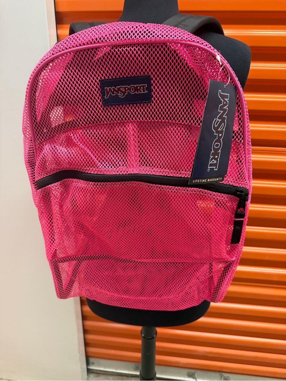 NWT Jansport Hot Pink Mesh Backpack